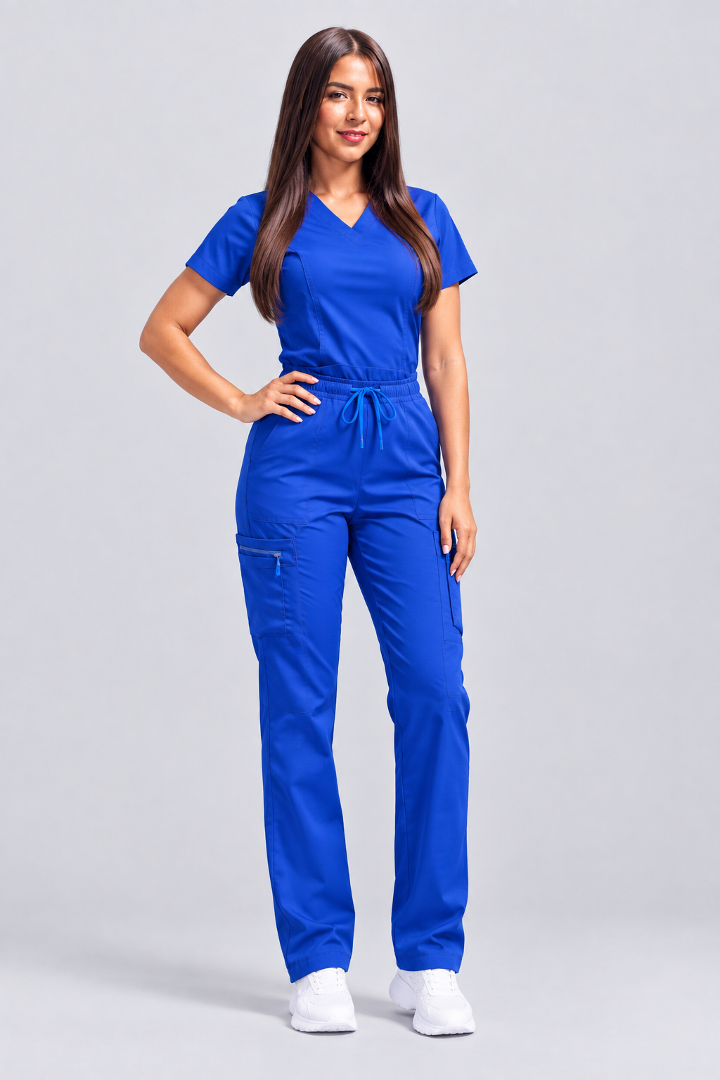 Uniforme azul rey - pose frontal