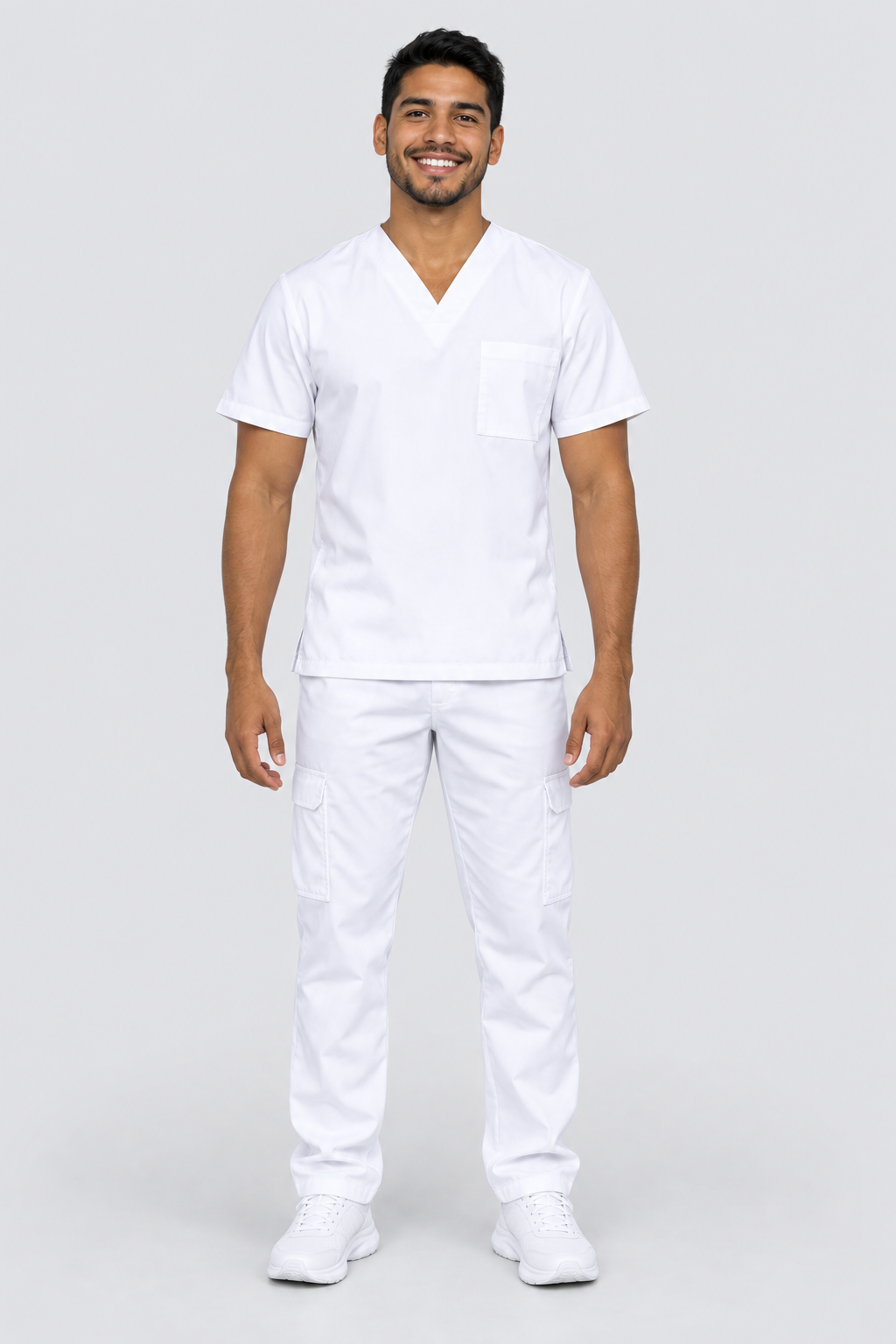 Uniforme blanco moreno - frontal